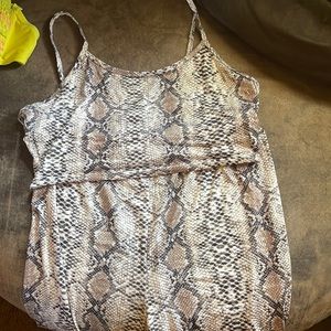 2 piece snake print set